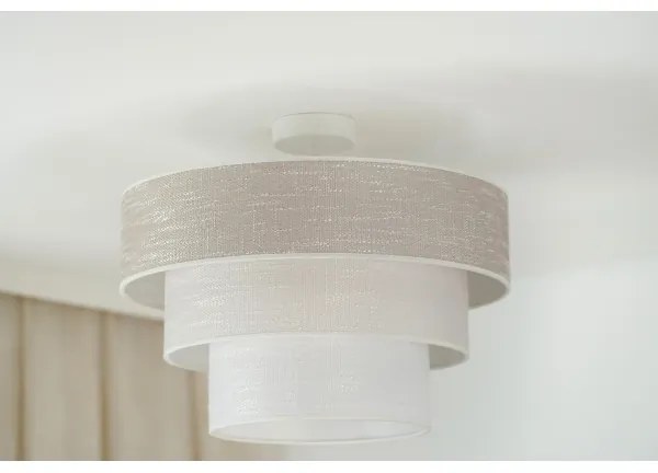 Brilagi - Csillár ALASKA LUNETA 1xE27/15W/230V átm. 45 cm szürke/krémes