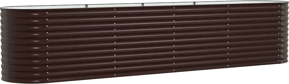 vidaXL Emelt Ágy Barna 400 x 80 x 81 cm Acél