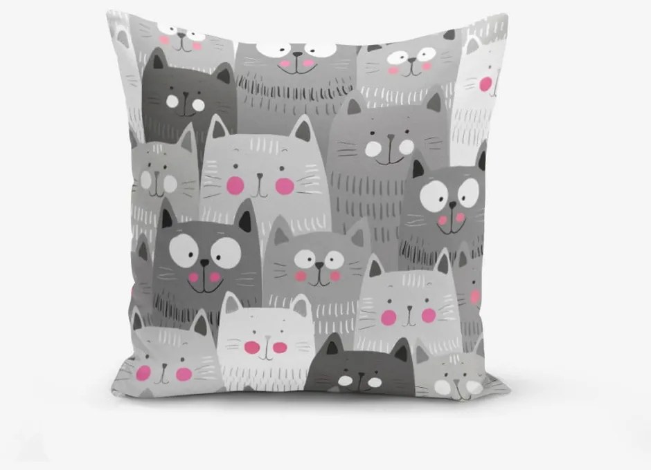 Catty pamutkeverék párnahuzat, 45 x 45 cm - Minimalist Cushion Covers
