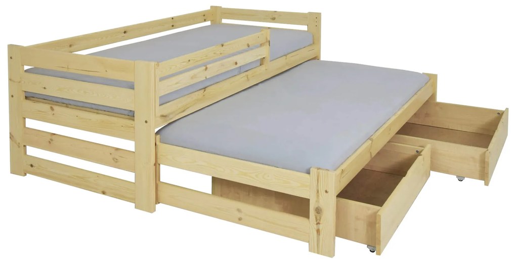 Wilsondo VERONIKA 7 gyerekágy 90x200 vendégággyal - natúr