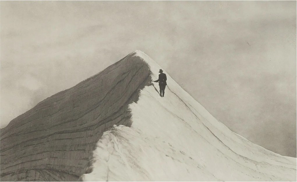 Divatos 3D Fali Tapéta Magányos hegymászó 416x254 ragasztóval