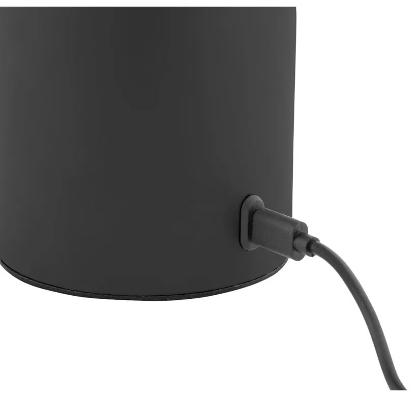 Fekete LED dimmelhető asztali lámpa fém-üveg búrával (magasság 29,5 cm) Camp – Leitmotiv