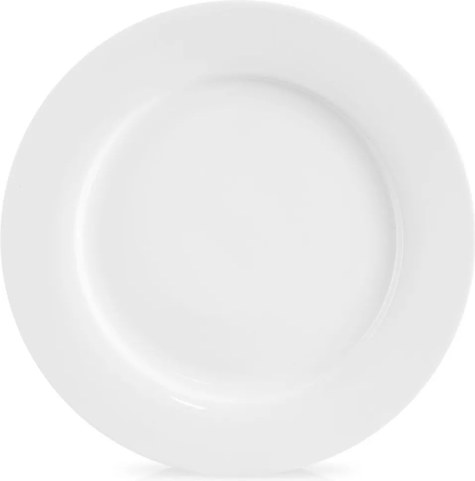 Ebédlő Tányér Lapos Nagy Porcelán Fehér Klasszikus Mona 27 cm