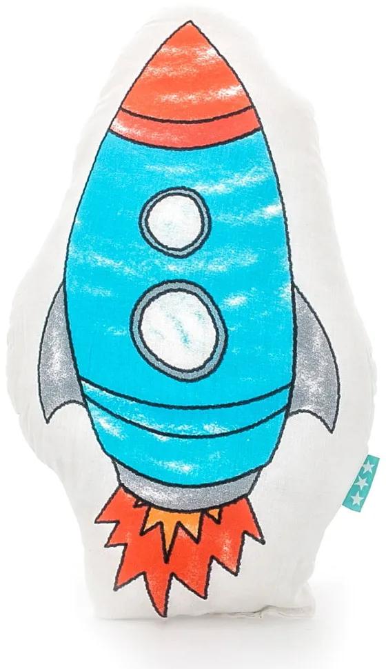 Space Rocket pamut párna, 40 x 30 cm - Mr. Fox