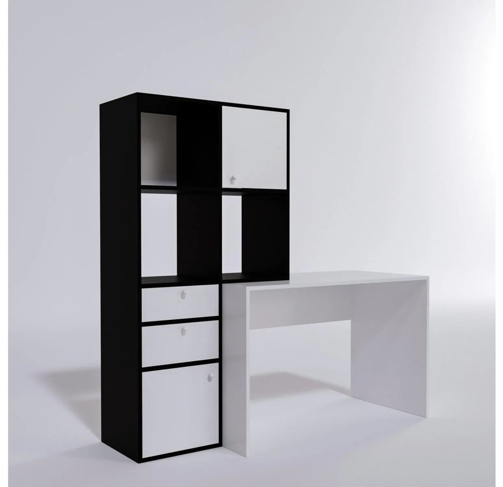 PC asztal Canny (fehér + fekete). 1088636