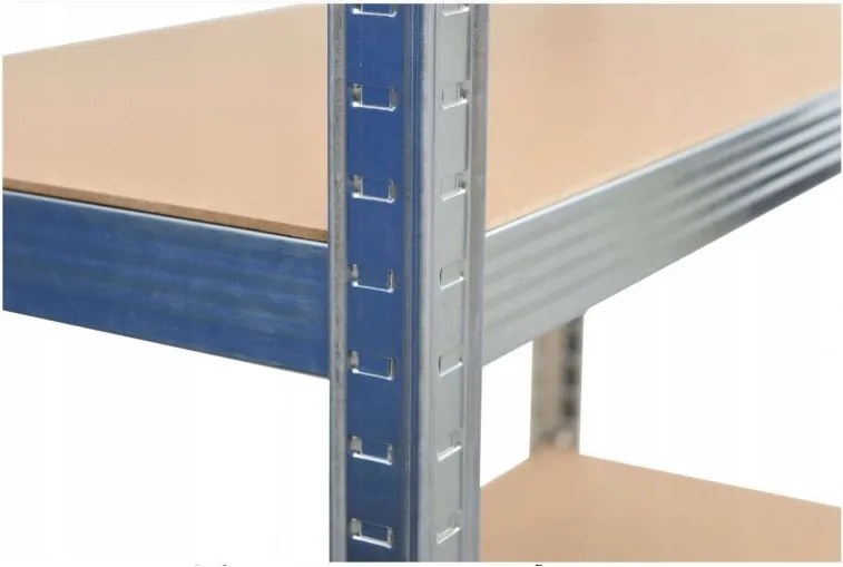 Álló polc, fém, 180X90X40, 175 kg / polc