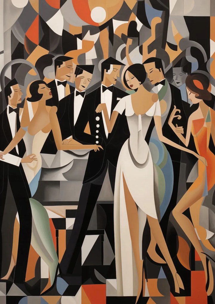 Poszter 59,4x84,1cm Art Deco bál