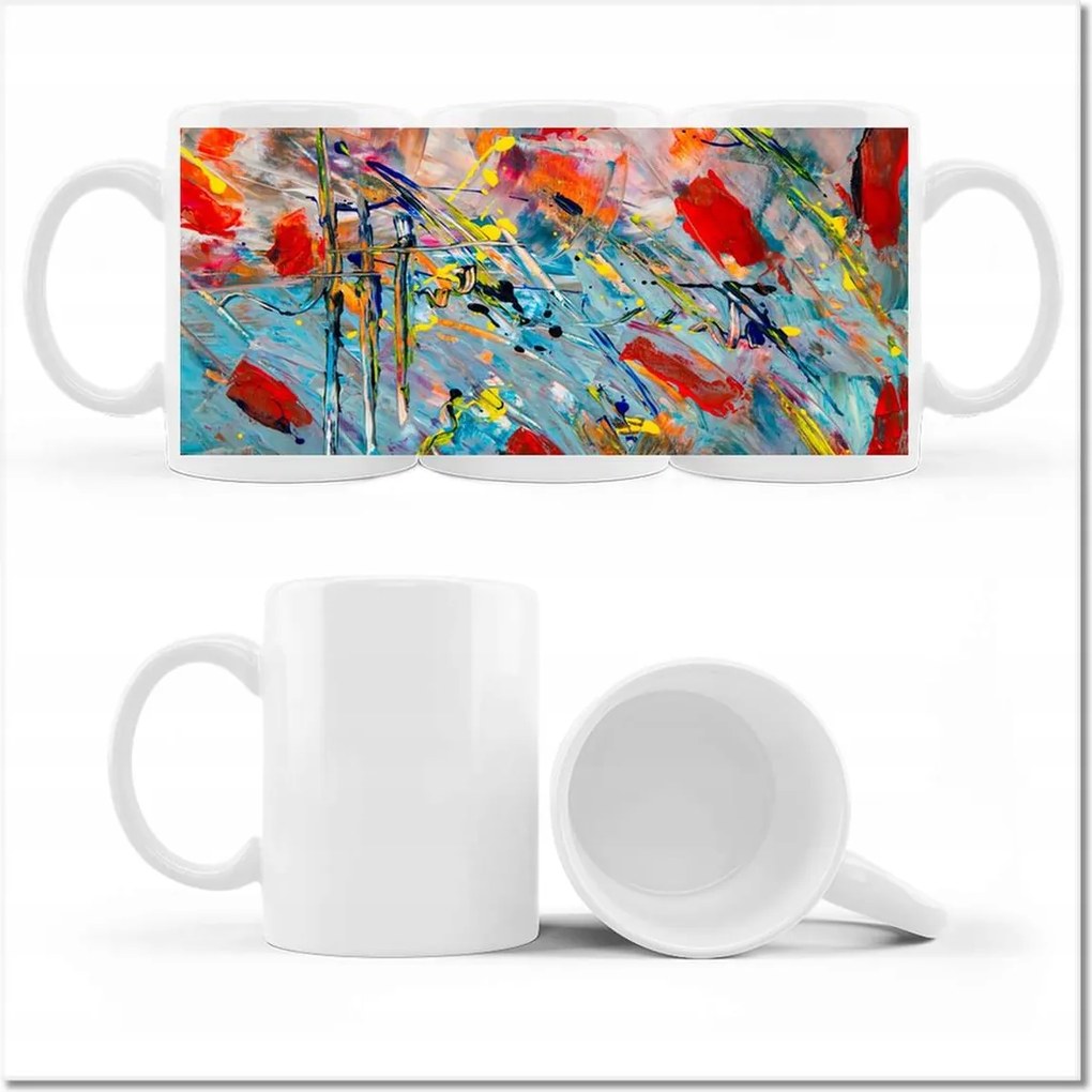 Nyomott mintás bögre Absztrakt Erin