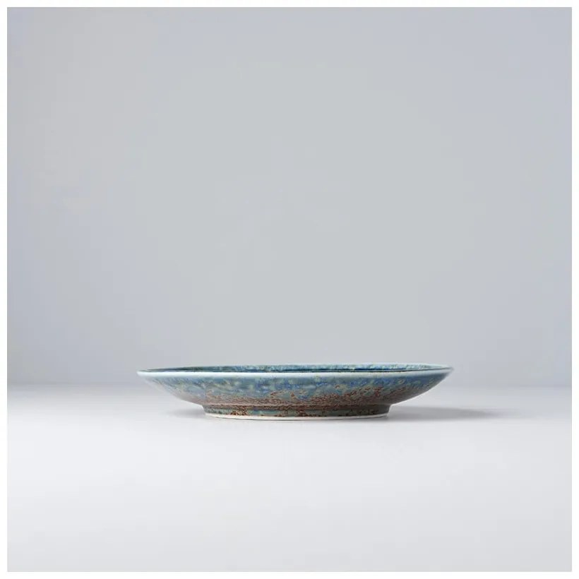 Earth &amp; Sky bézs-kék kerámia tányér, ø 20 cm - MIJ
