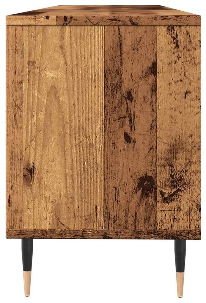 antik fa színű szerelt fa TV-szekrény 150 x 30 x 44,5 cm