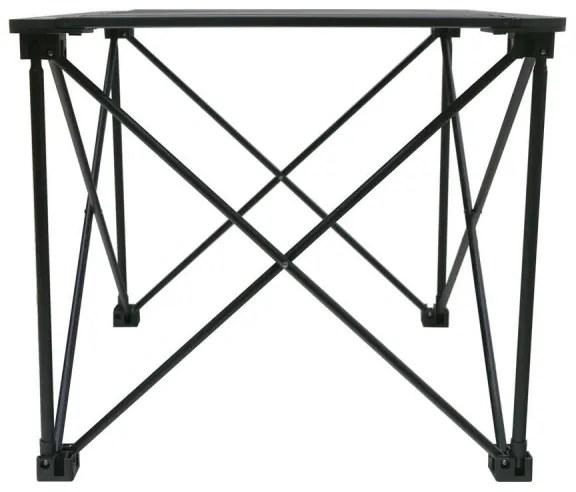 Összecsukható kempingasztal 52x52cm antracit