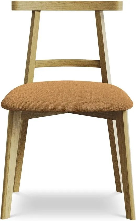 Terrakotta színű tömörfa étkezőszék Ohelo – Makamii