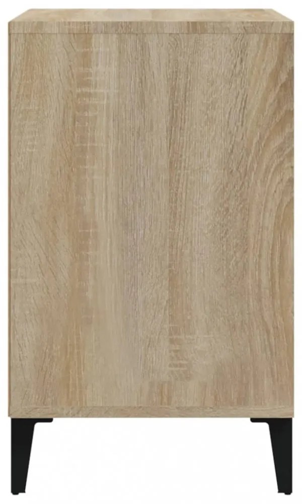 sonoma tölgy színű szerelt fa cipőszekrény 102x36x60 cm