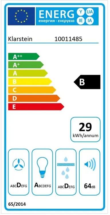 Klarstein TR60WS, kéményes páraelszívó, 60 cm, 2 x szűrő