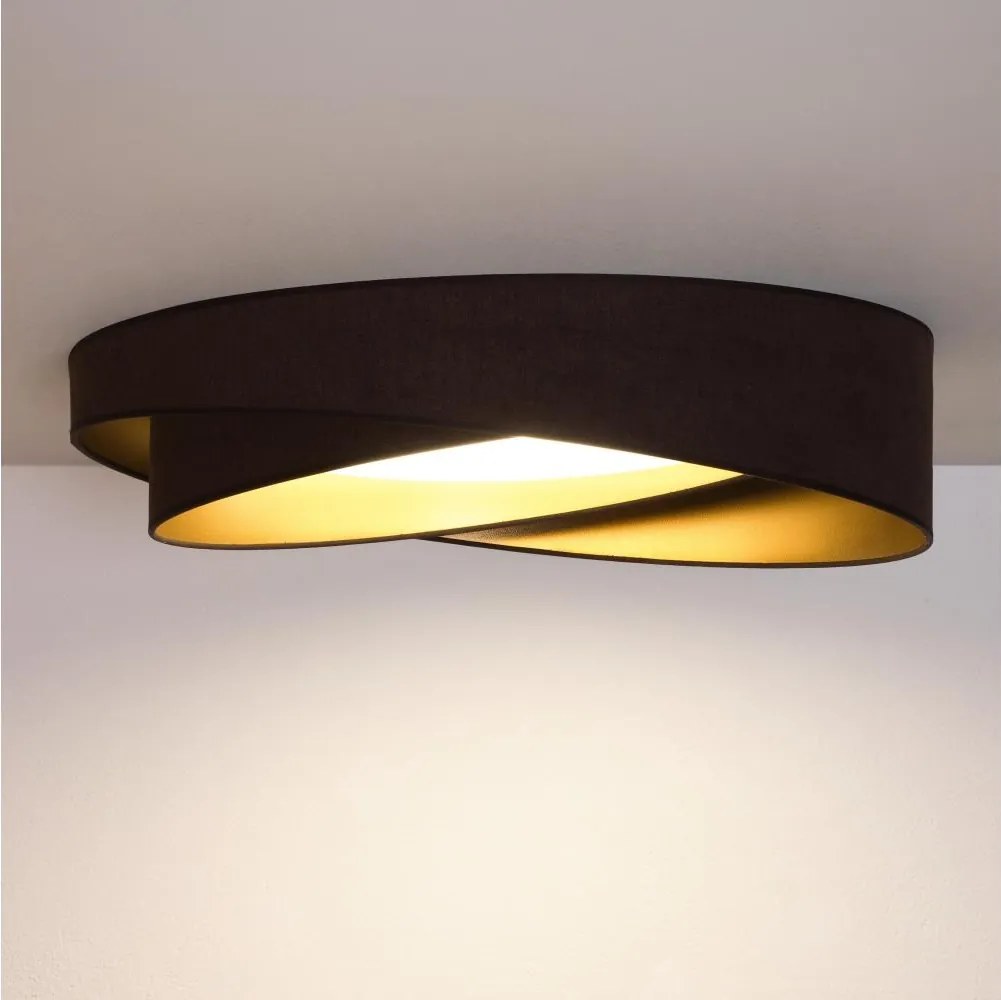 BRILAGI - LED mennyezeti lámpatest VELVET TWIST LED/24W/230V 4000K Ø 55 cm barna/arany