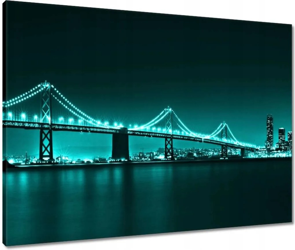 Vászonkép 80x60 Türkiz kilátás híd