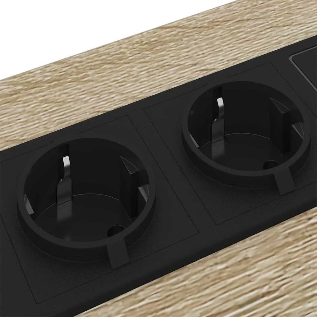 vidaXL Éjjeliszekrény 2 pcs Sonoma tölgy 41,5 x 40,5 x 55 cm Faanyag