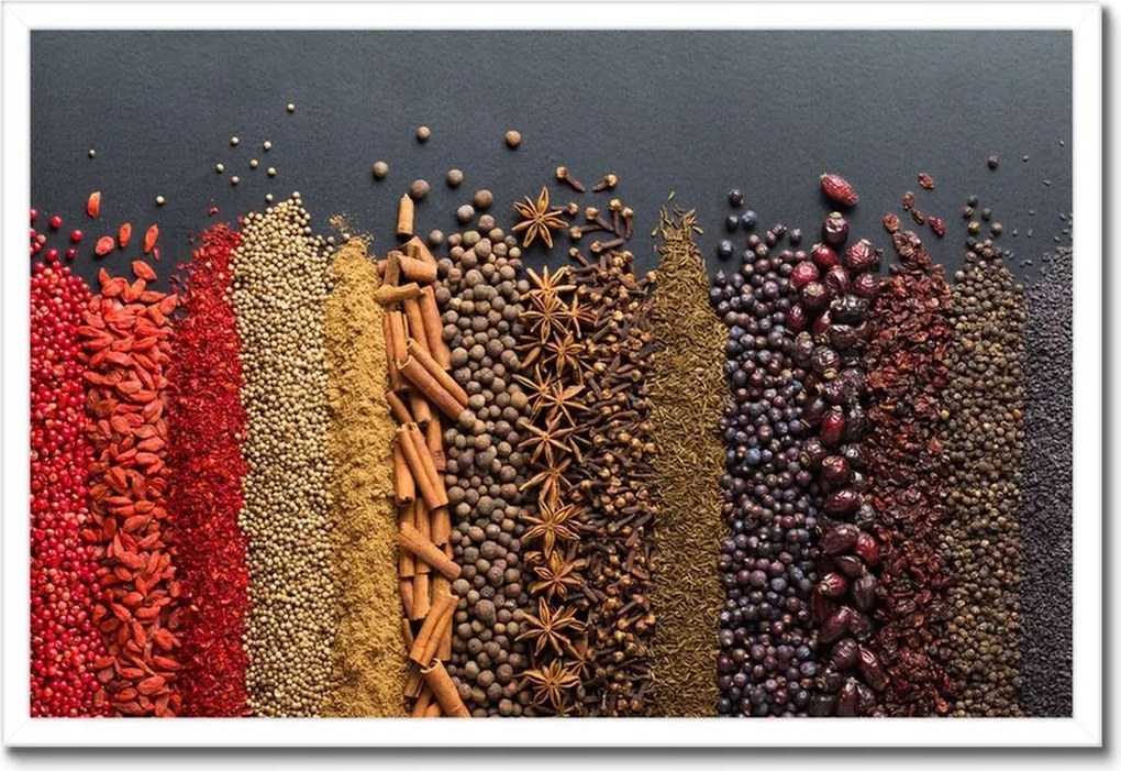 Poszterek keretben 60x40 Színes fűszer szett