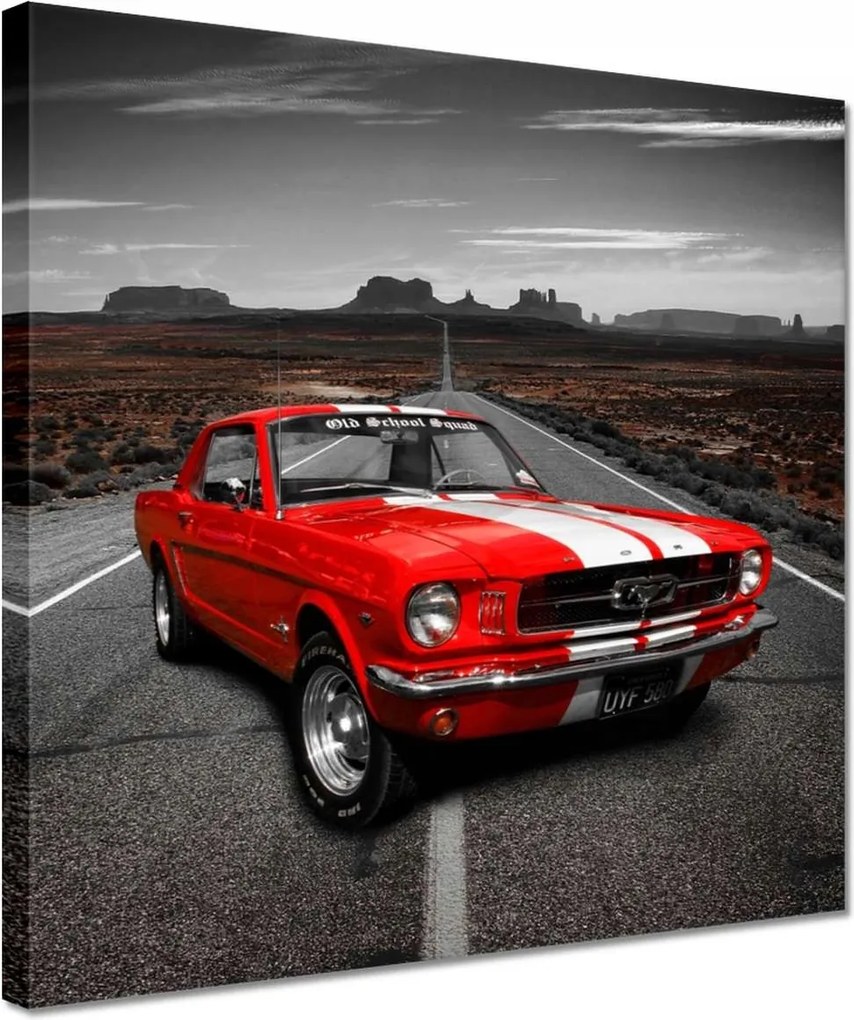 Vászonkép 30x30 Piros Ford Mustang