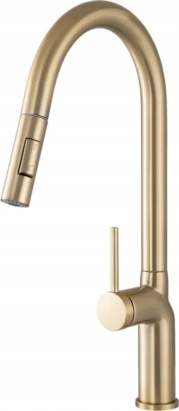 Vera Konyhai Csaptelep Brushed Gold Gamma