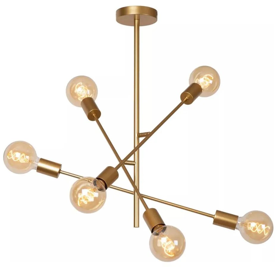 Lucide 21119/06/02 - Rúddal szerelt LESTER csillár 6xE27/40W/230V