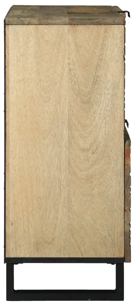 Fiókos szekrény – 80x33,5x75 cm, tömör mangófából készült