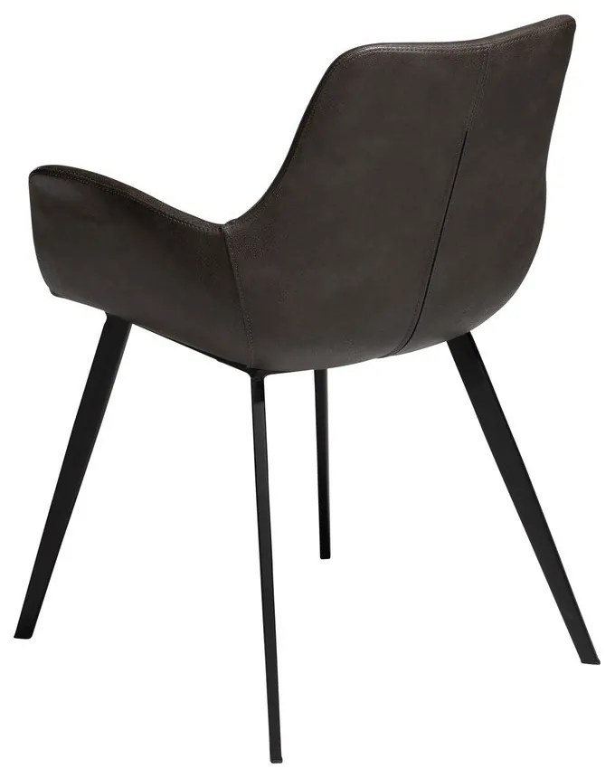 Sötétszürke kárpitozott karfás étkezőfotel Hype – DAN-FORM Denmark