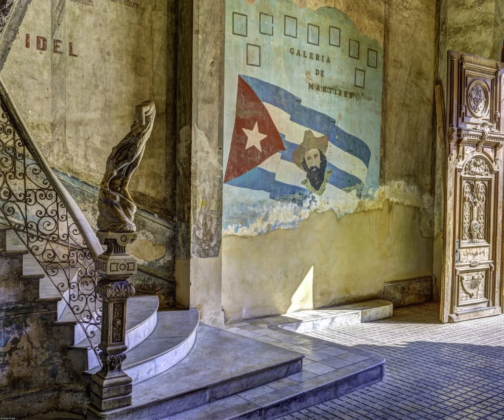 Poszter 60x50cm Hagyományos lakóépület Kubában, Assaf Frank