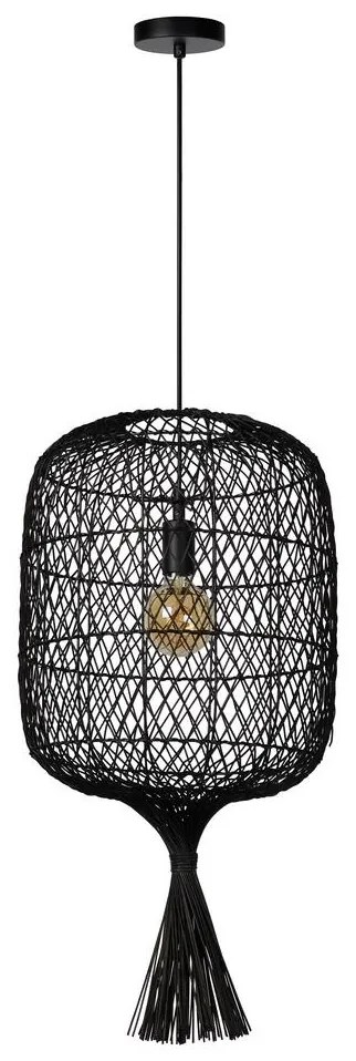 Lucide 03436/40/30 - Csillár zsinóron GARVE 1xE27/40W/230V fekete