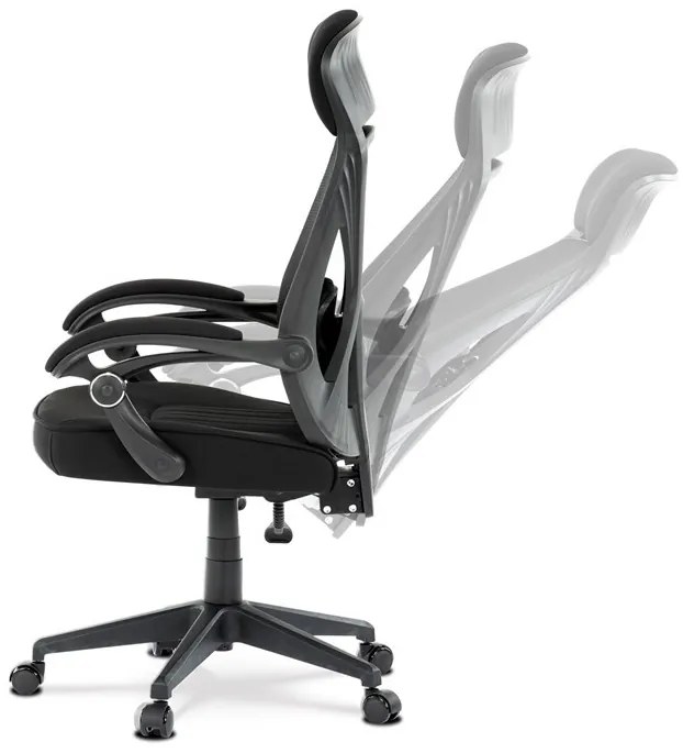 Fekete Hálós Irodai Szék, Hinta Mechanikával. KA-Y309 BK