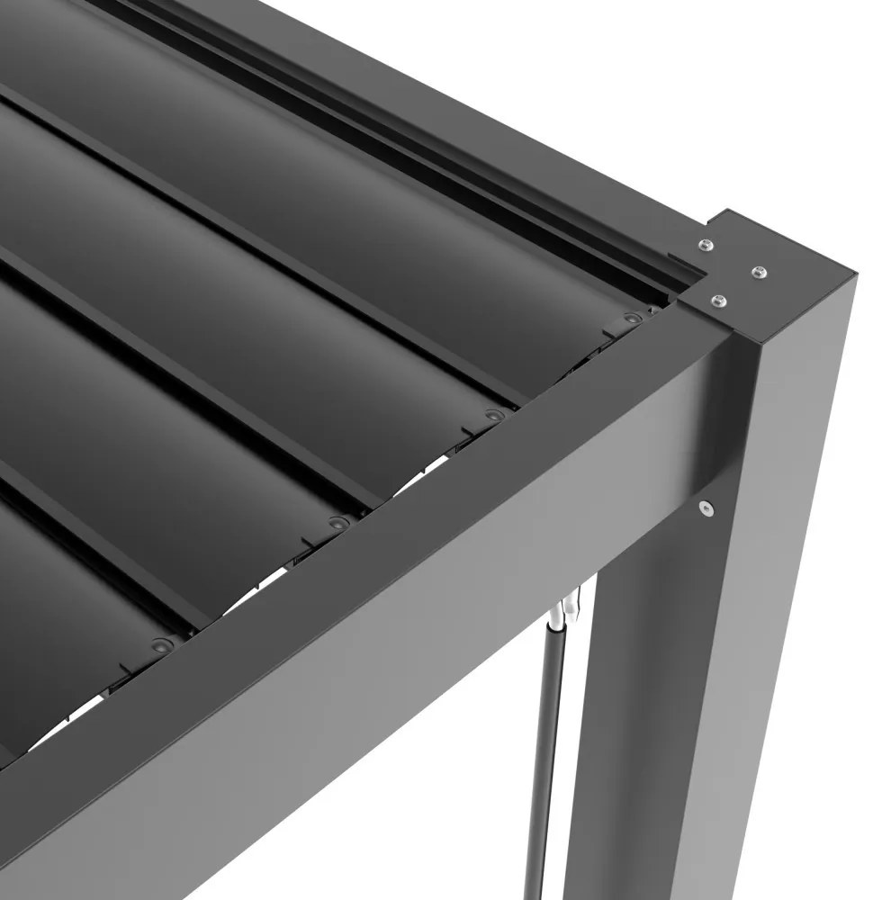 LUXE pergola 3x3m antracit