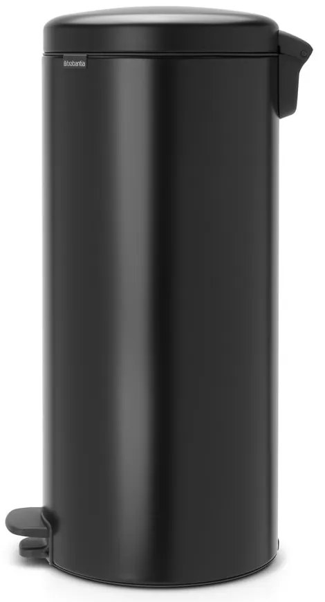 Matt fekete acél pedálos szemetes 30 l NewIcon – Brabantia