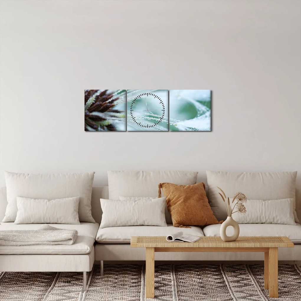 Kép - Egy virág részlete (órával) (90x30 cm)