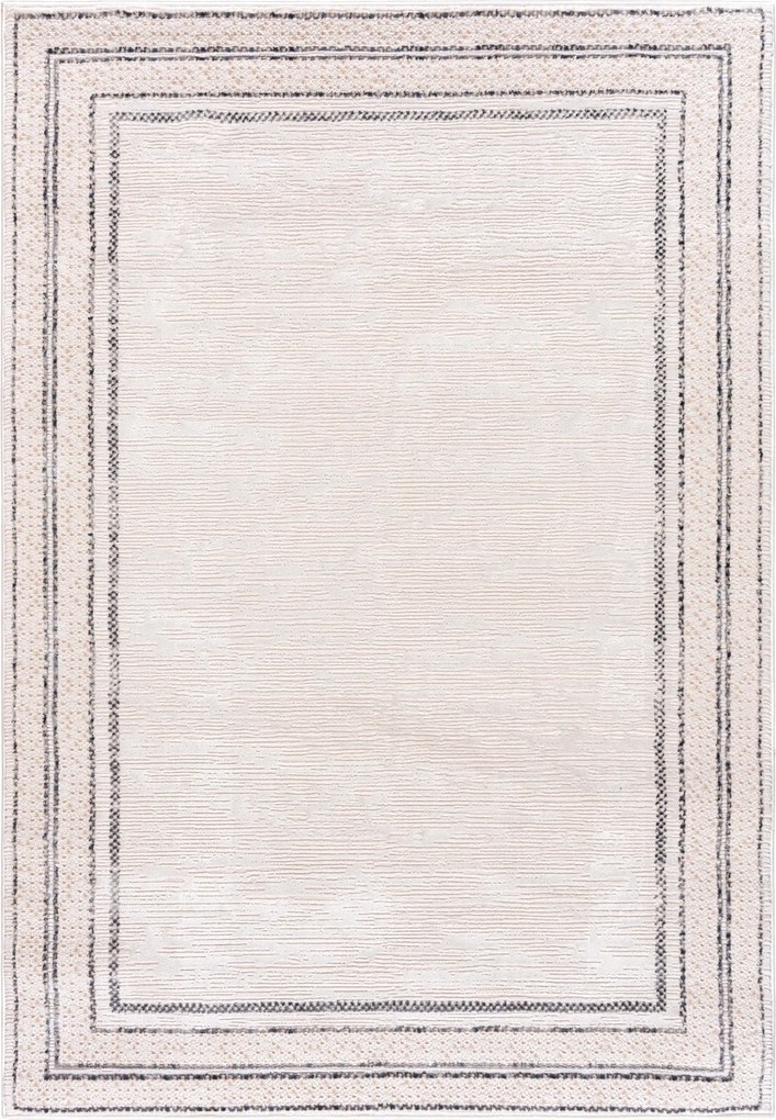 Hera Szőnyeg 200x300 Stílusos Modern Divatos Fényes Krém Bézs w09