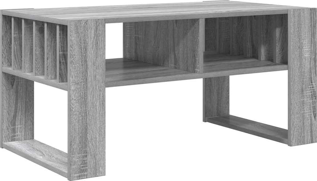 vidaXL Dohányzóasztal Szürke Sonoma 92 x 49,5 x 45 cm Faanyag