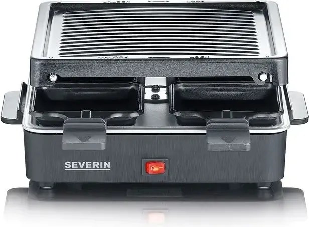 Severin Rg 2370 mini raclette grill, fekete, 600W, 4 serpenyő