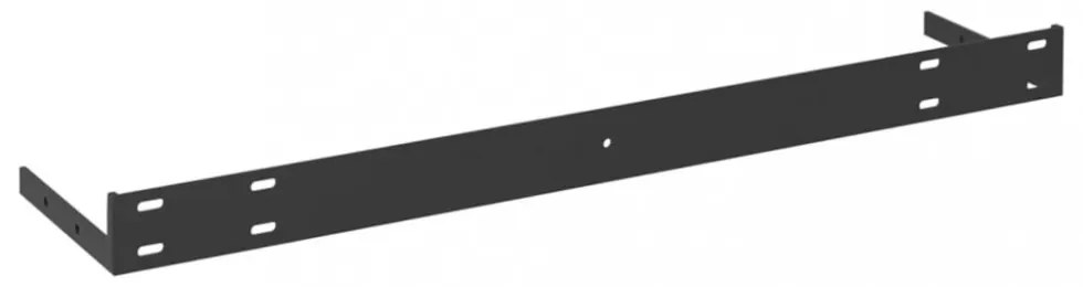 4 db tölgyszínű és fehér MDF lebegő fali polc 60x23,5x3,8 cm