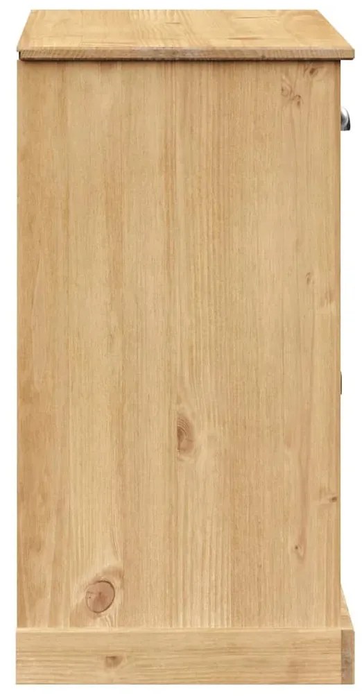 VIGO tömör fenyőfa fiókos tálalószekrény 113x40x75 cm
