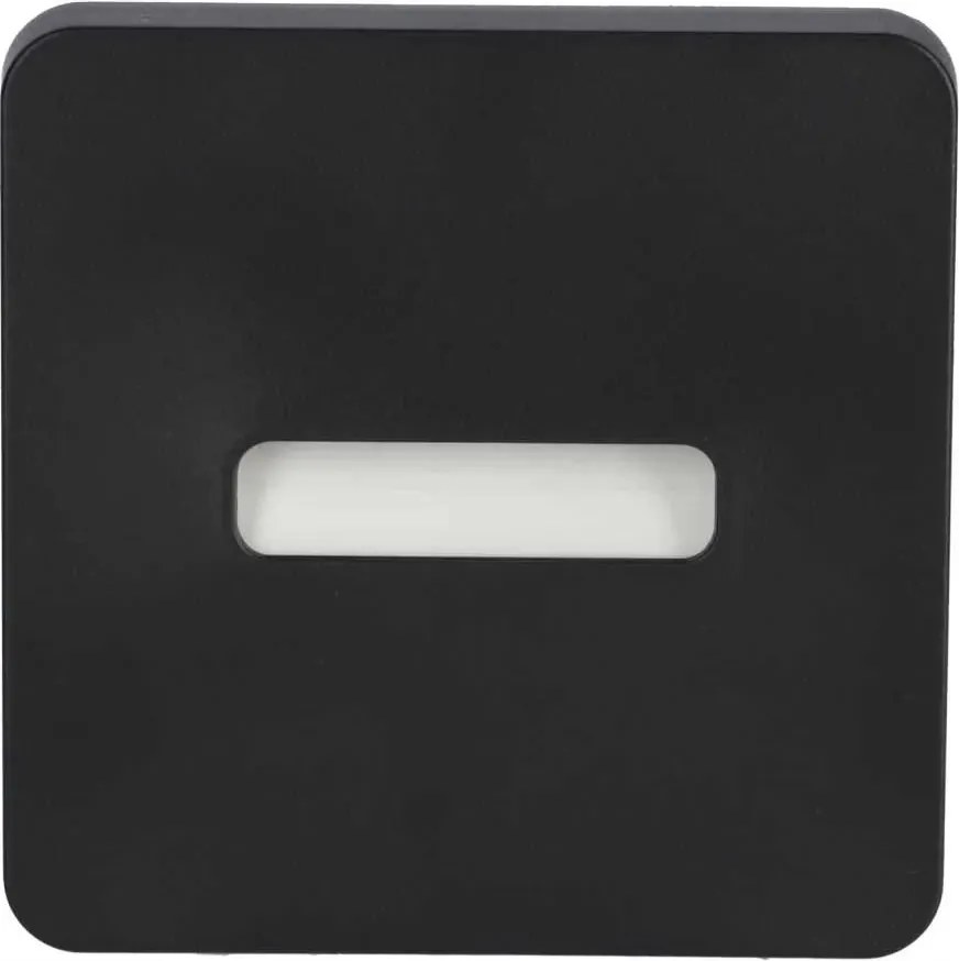 18-141-61 Ledix fekete Led lépcsőlámpa Nt 12V DC hideg fehér Lami Zame