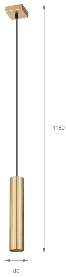 Brilagi - CRISPINA aranyszínű függeszték 1xGU10/10W/230V