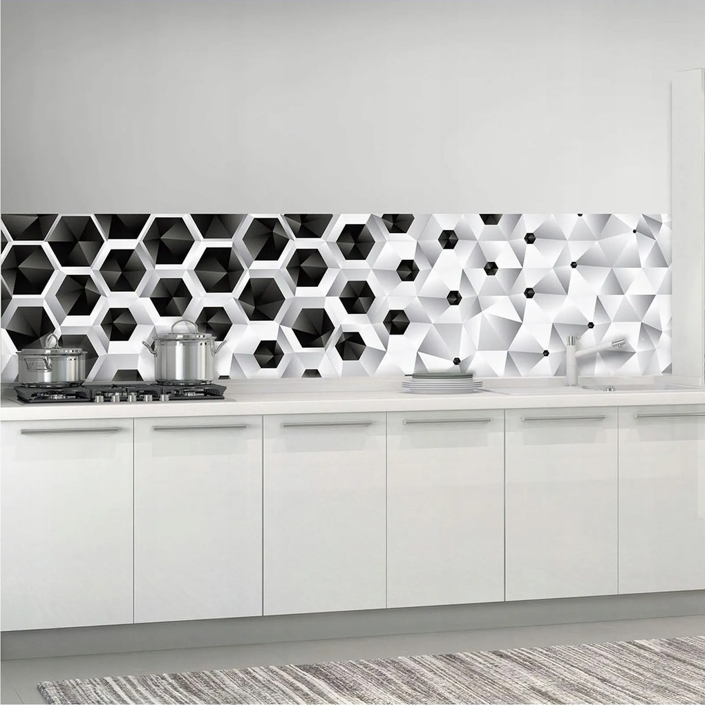 Fotótapéta Geometrikus figurák Kockák Háromszögek absztrakt 250x60 +ragasztó