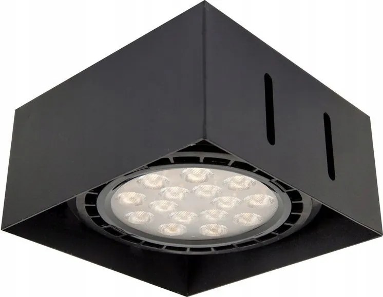 Mennyezeti lámpa GU10 35W keret nélküli fekete süllyesztett QBOX1-BL Ozzo