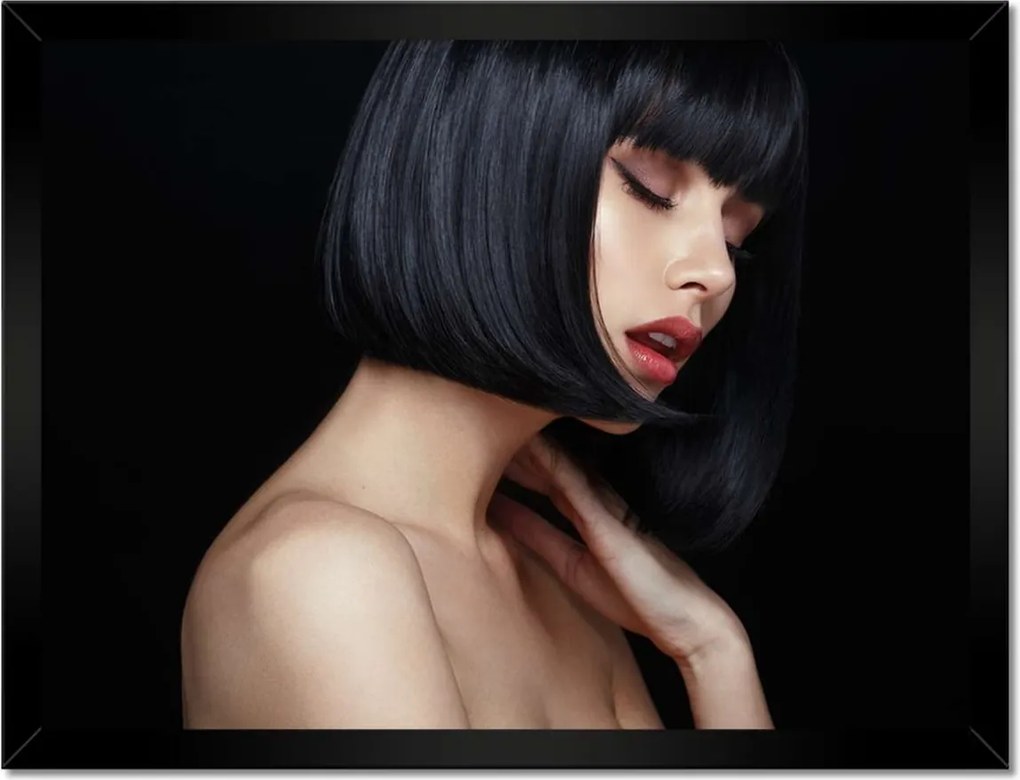 Poszterek keretben 40x30 Érzéki modell Száj