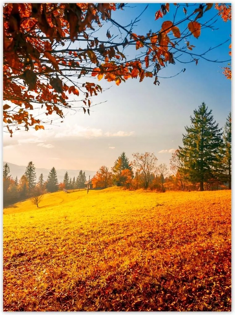 Poszterek 100x135 Őszi táj hegyek