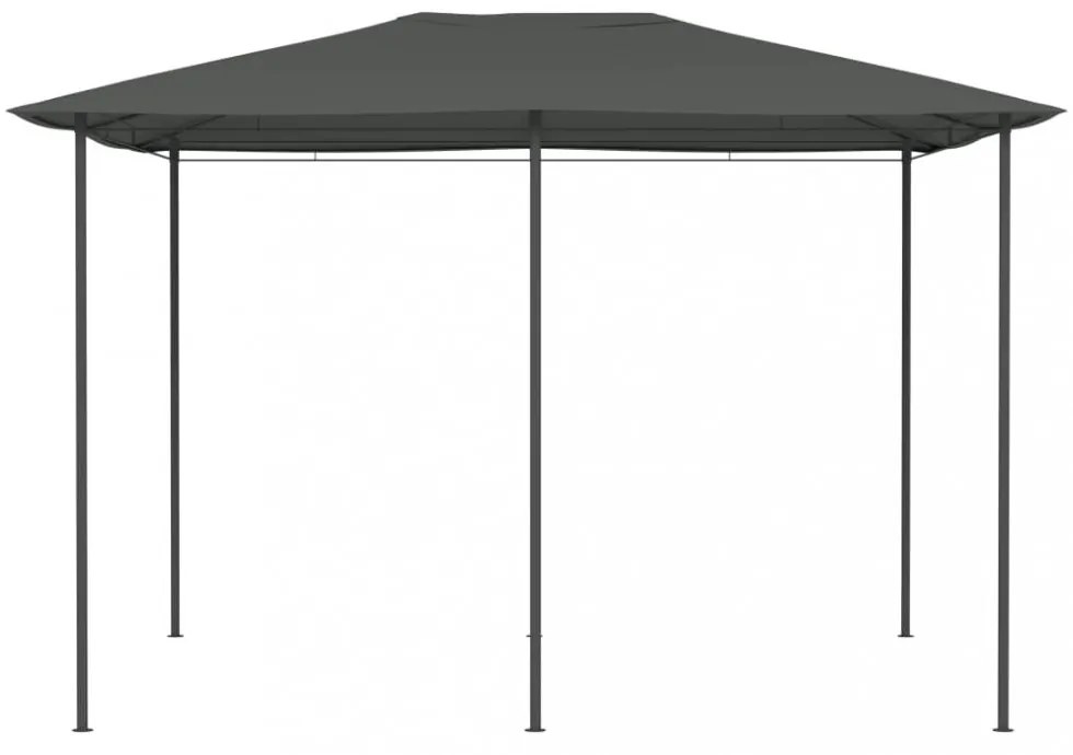 antracitszürke pavilon 3 x 4 x 2,6 m 160 g/m²