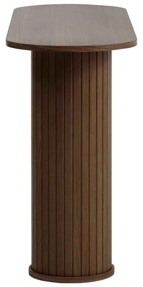Barna konzolasztal 40x130 cm Nola – Unique Furniture