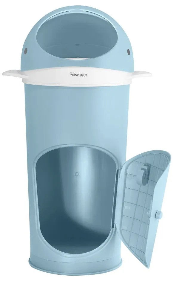 Világoskék műanyag szemetes pelenkákhoz 25 l Whale – Kindsgut