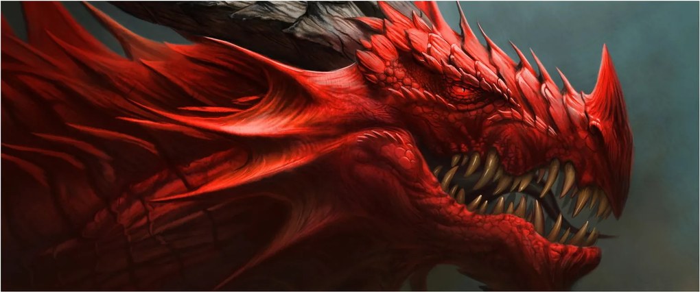 Kép - Sárkány (120x50 cm)