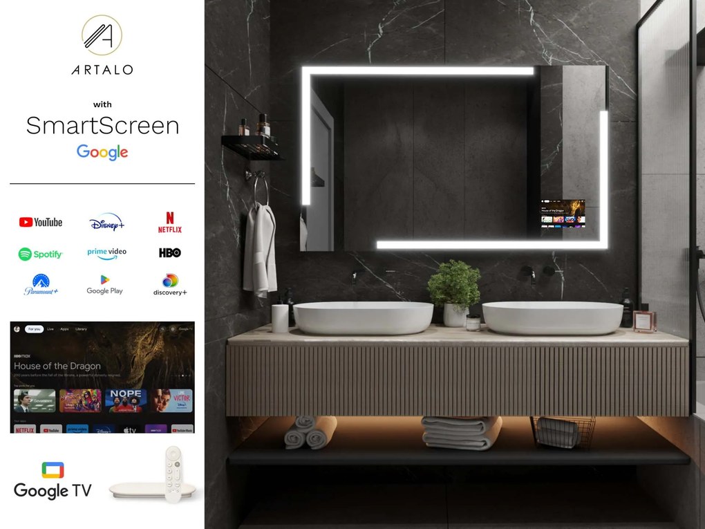 Tükör LED világítással M23 premium