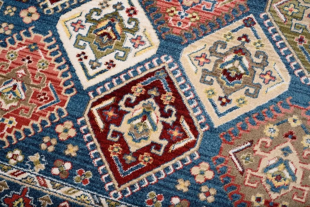 Designer vintage szőnyeg kék színben Szélesség: 120 cm | Hossz: 170 cm